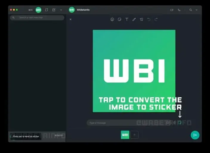 WhatsApp poate transforma imaginile în stickere