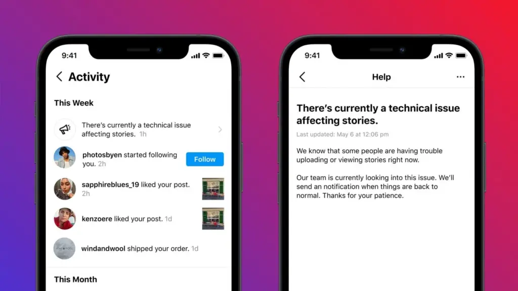 Instagram va avertiza utilizatorii atunci când sunt probleme cu aplicația