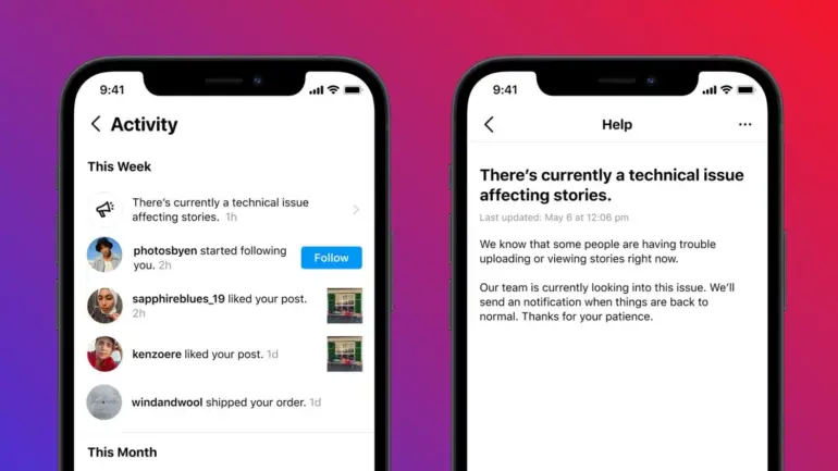 Instagram va avertiza utilizatorii atunci când sunt probleme cu aplicația