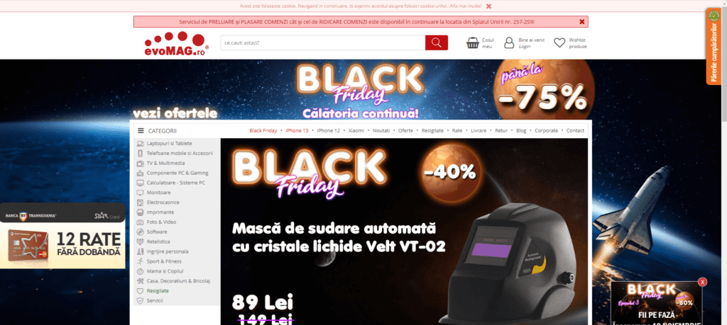 Reduceri Black Friday EvoMag