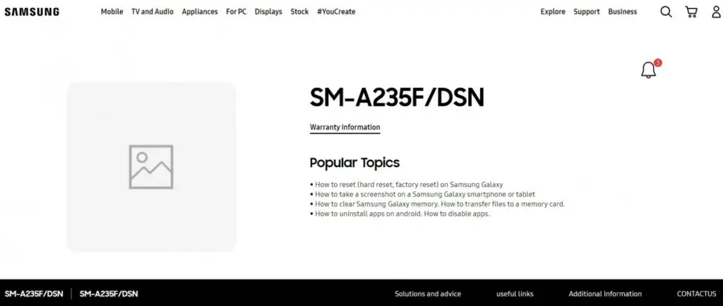 Samsung Galaxy A23 4G a apărut pe site-ul oficial al Samsung