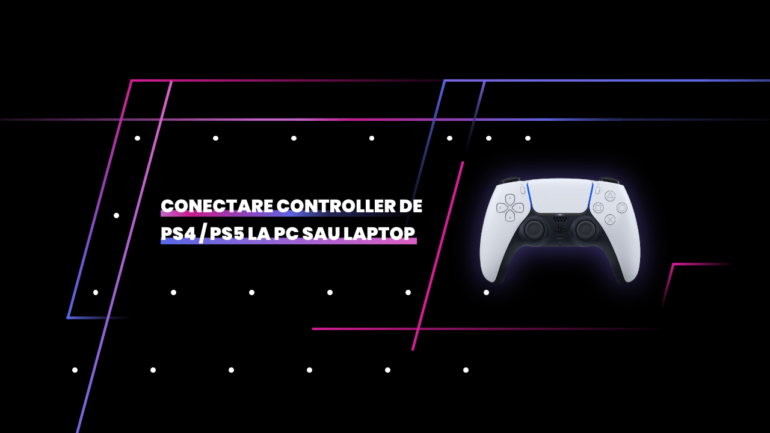 conectare controller ps4 ps5 la pc sau laptop