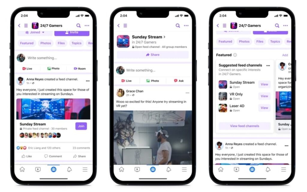 Facebook copiază Discord cu o nouă interfață pentru grupuri
