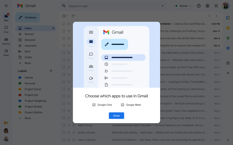 Google lansează un nou design pentru Gmail; vezi cum arată