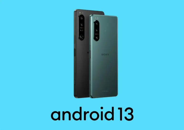 Sony incepe sa lanseze Android 13 pentru Xperia 1 IV si 5 IV jpg webp