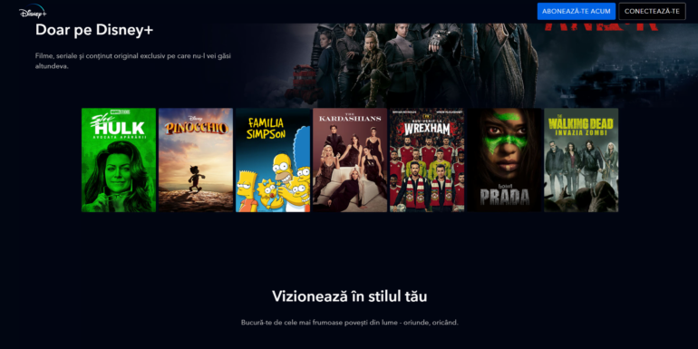 Comandă Disney Plus la oferta