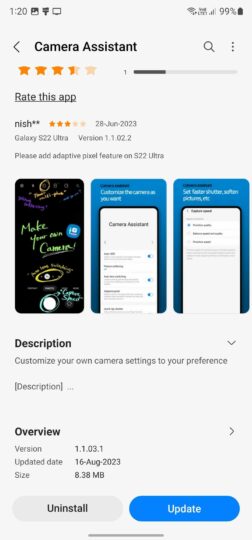 Galaxy S23 primește zoom optimizat 2x cu actualizarea Camera Assistant