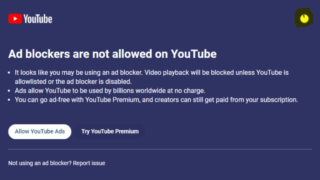 YouTube ad blocker