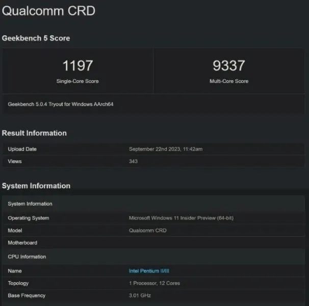 Qualcomm Snapdragon 8cx Gen 4