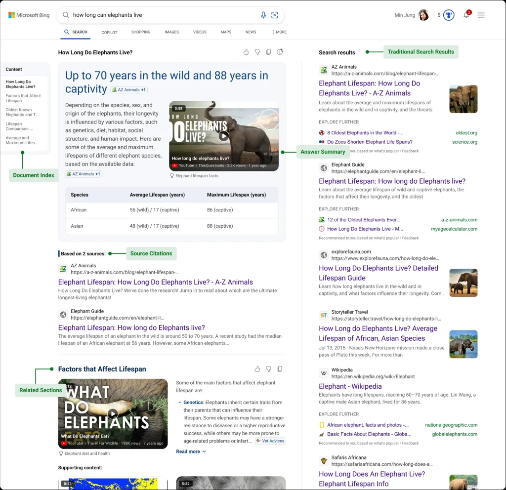 Bing Integrează Inteligența Artificială în Rezultatele Căutărilor